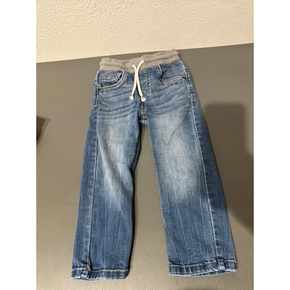 NWOT cat and jack straight jeans elastic band 3T